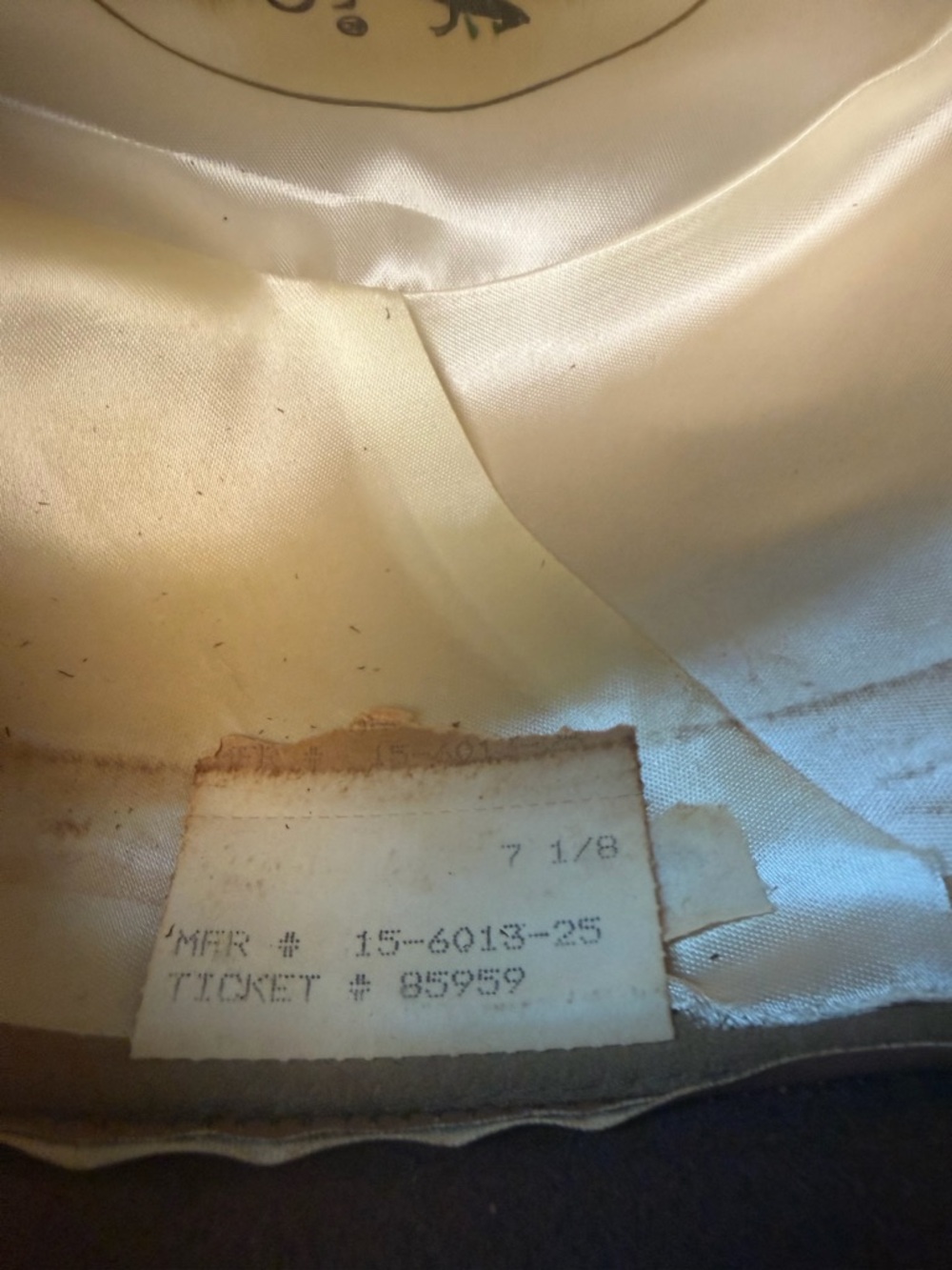 Vintage Dobbs Genuine Suede Fedora Hat – Classic Tan| Made in USA - Picture 6 of 7